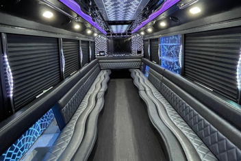 Huntsville Party Bus Interior