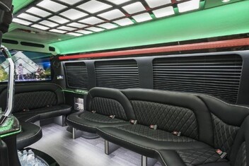 Huntsville Sprinter Party Bus Interior