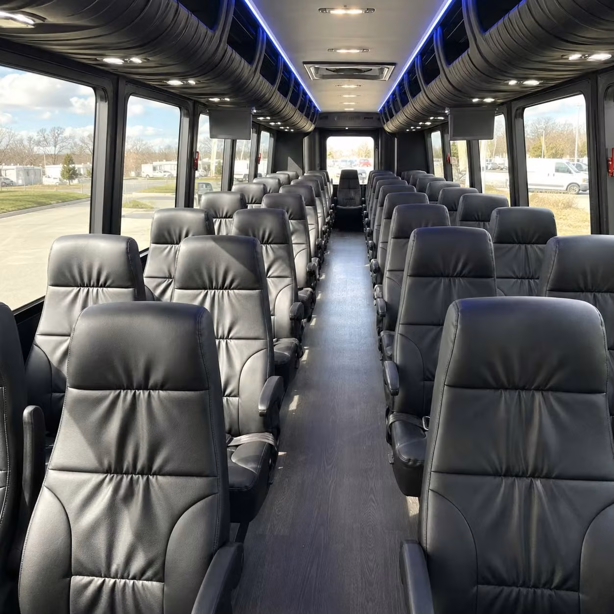 28 passenger minibus interior