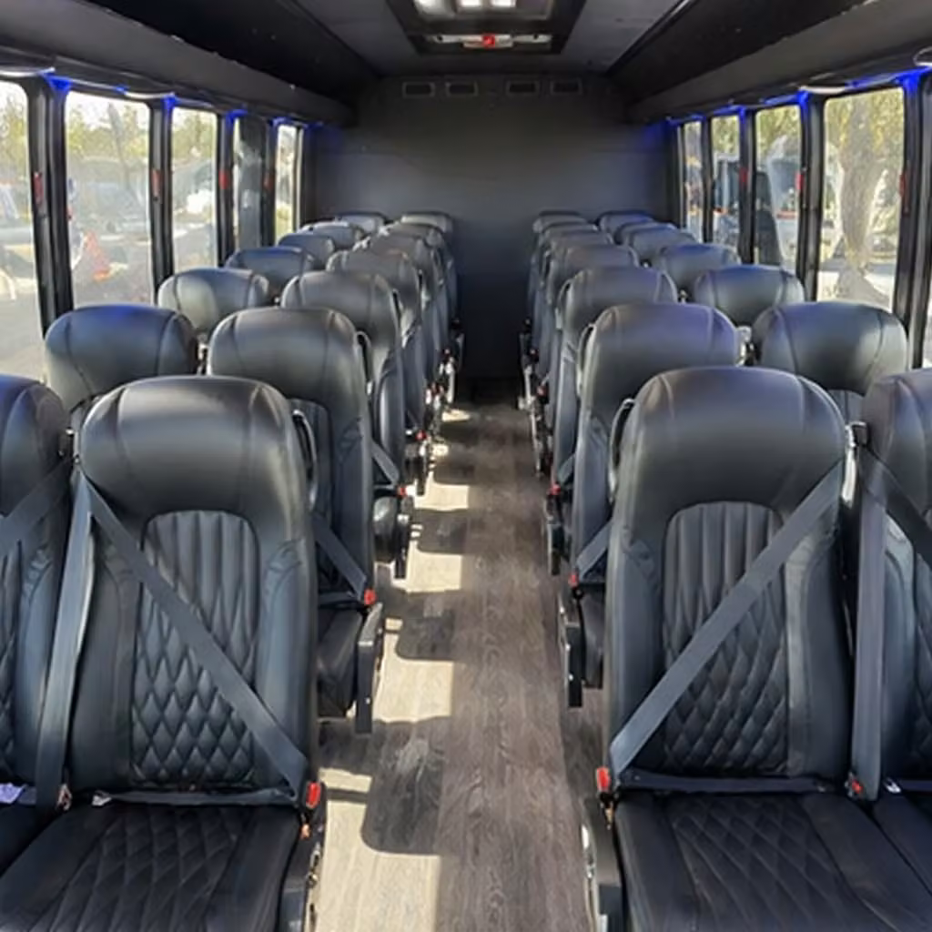 30 passenger minibus inside