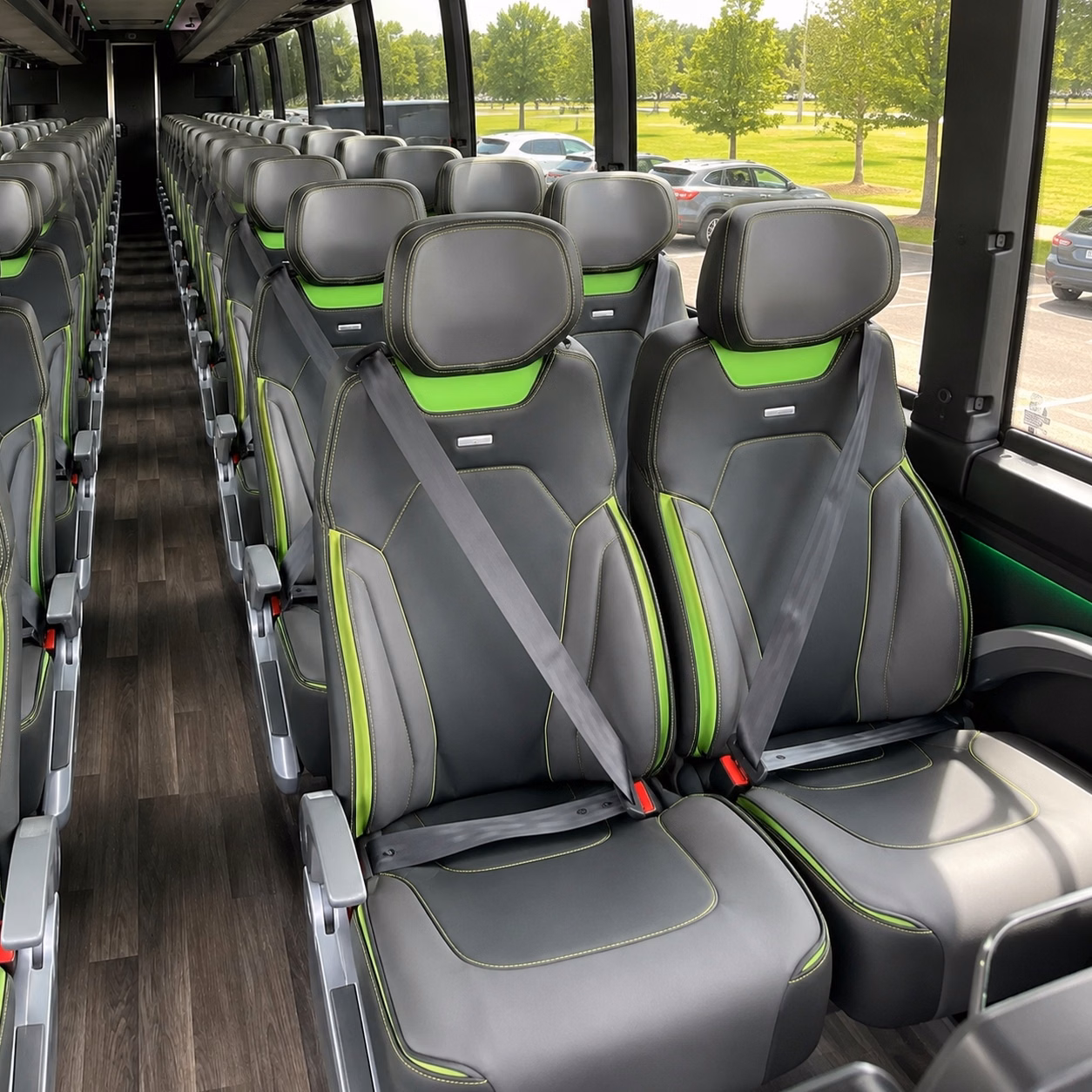 huntsville charter bus interior