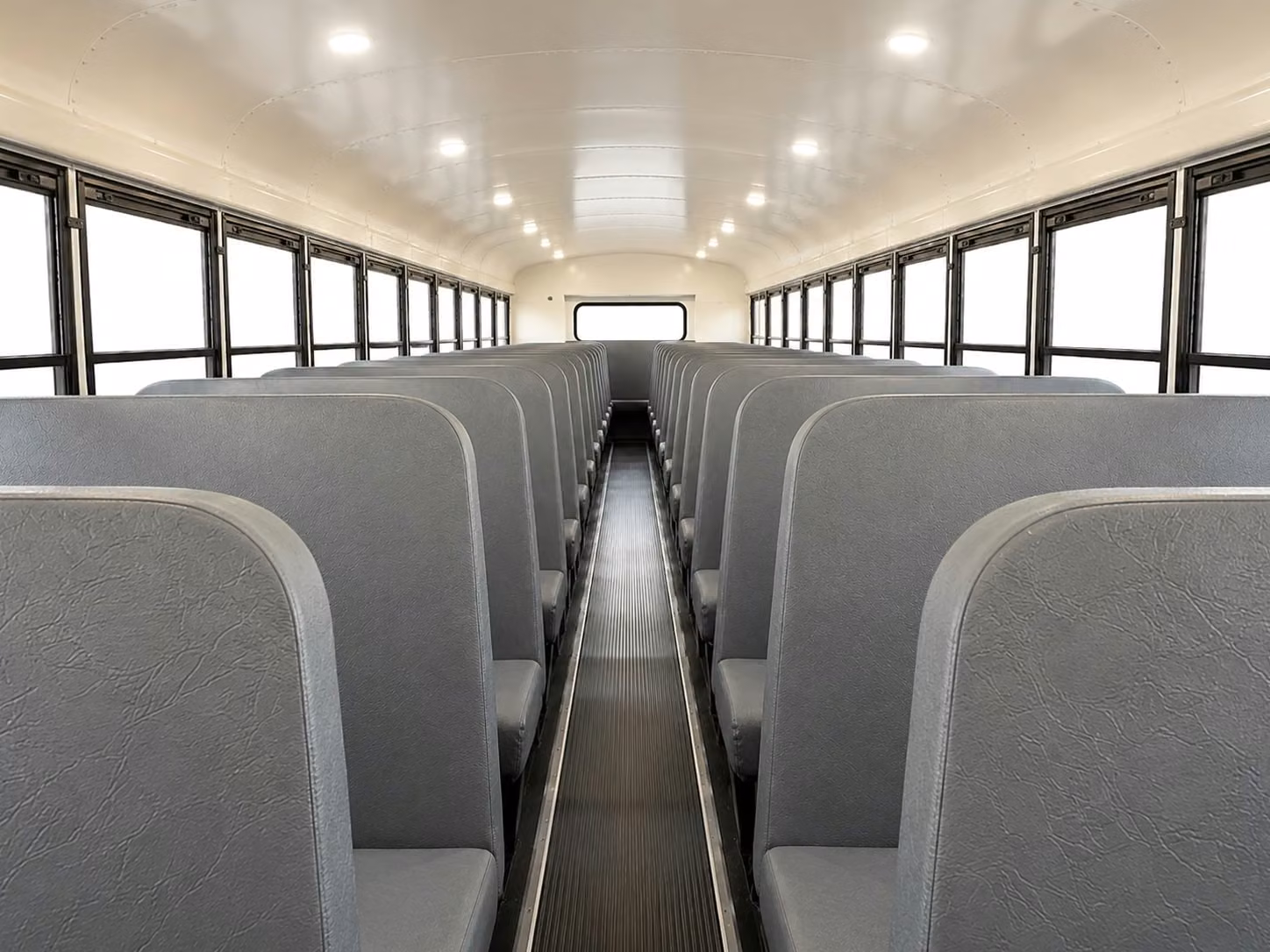 school bus inside