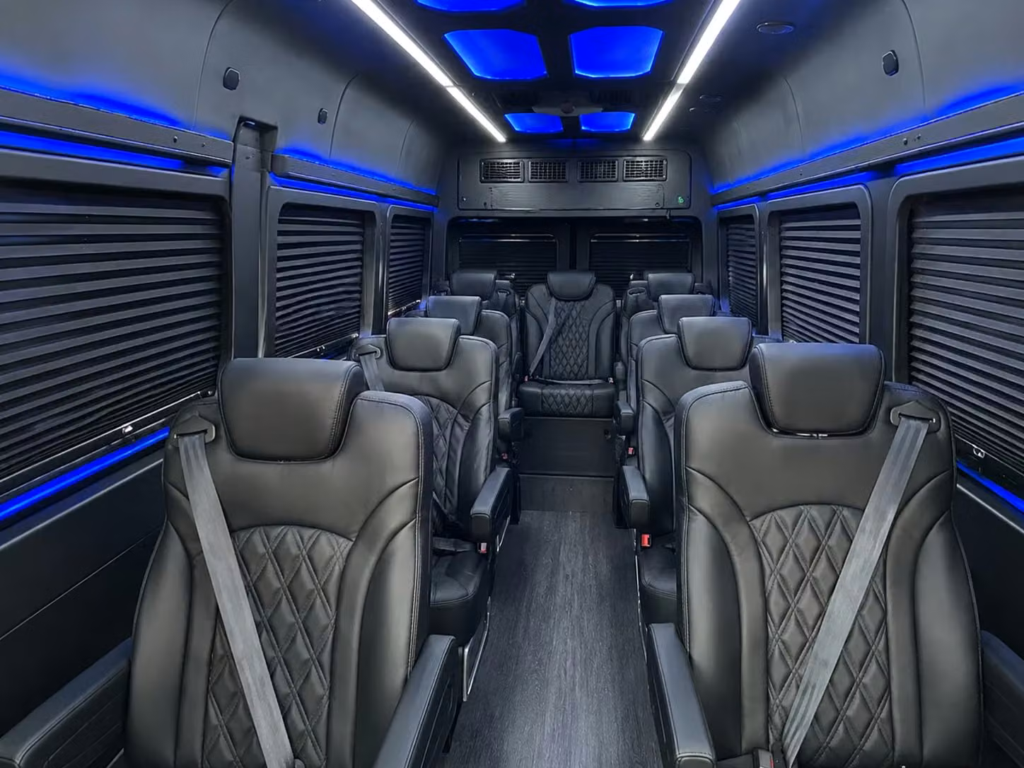 sprinter van with driver inside